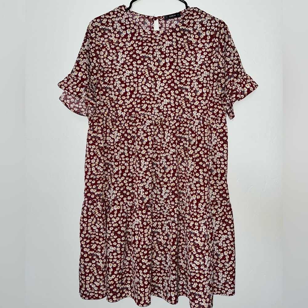 Red floral Dress